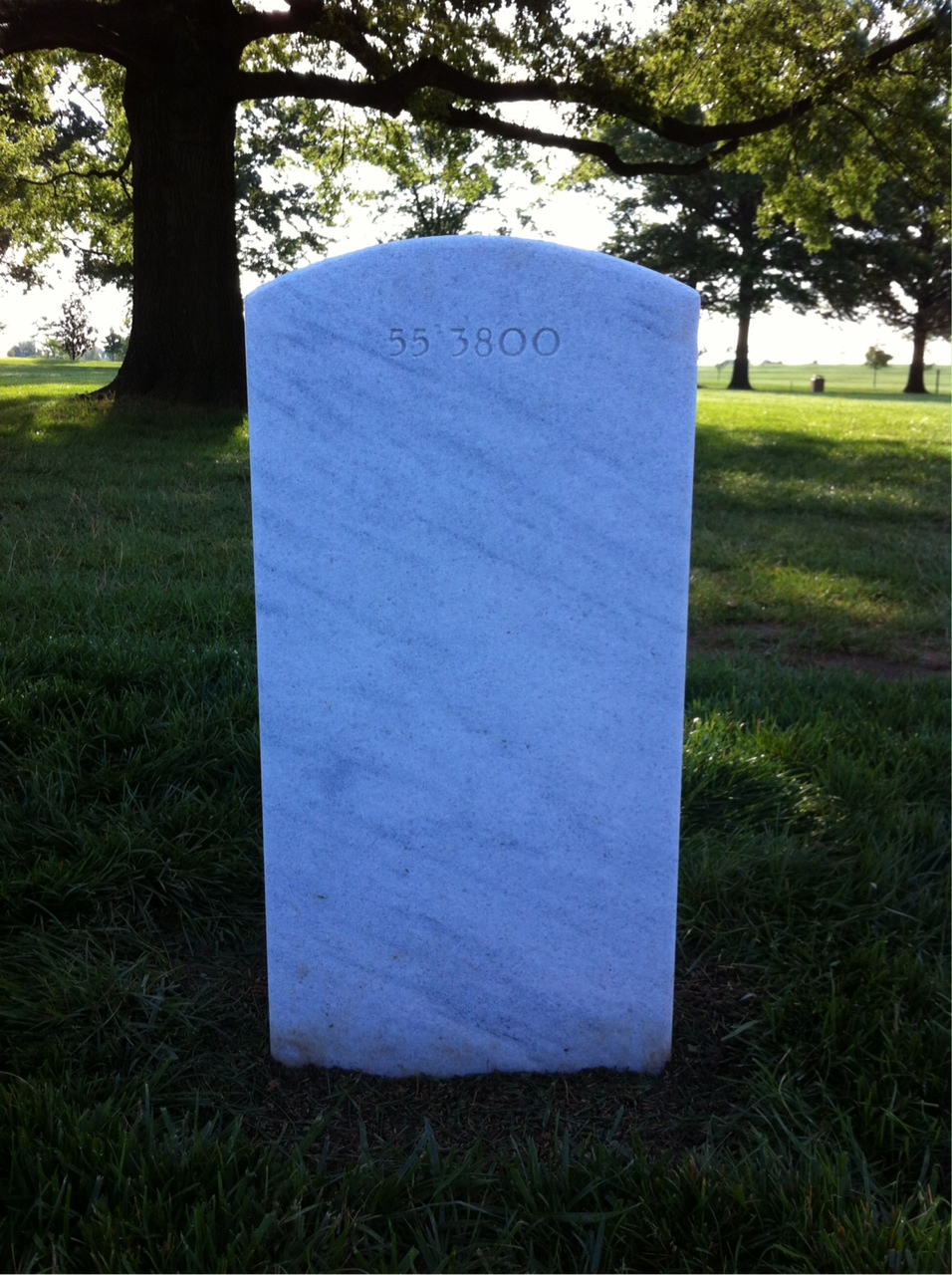 Back of headstone — Walter James Davis
