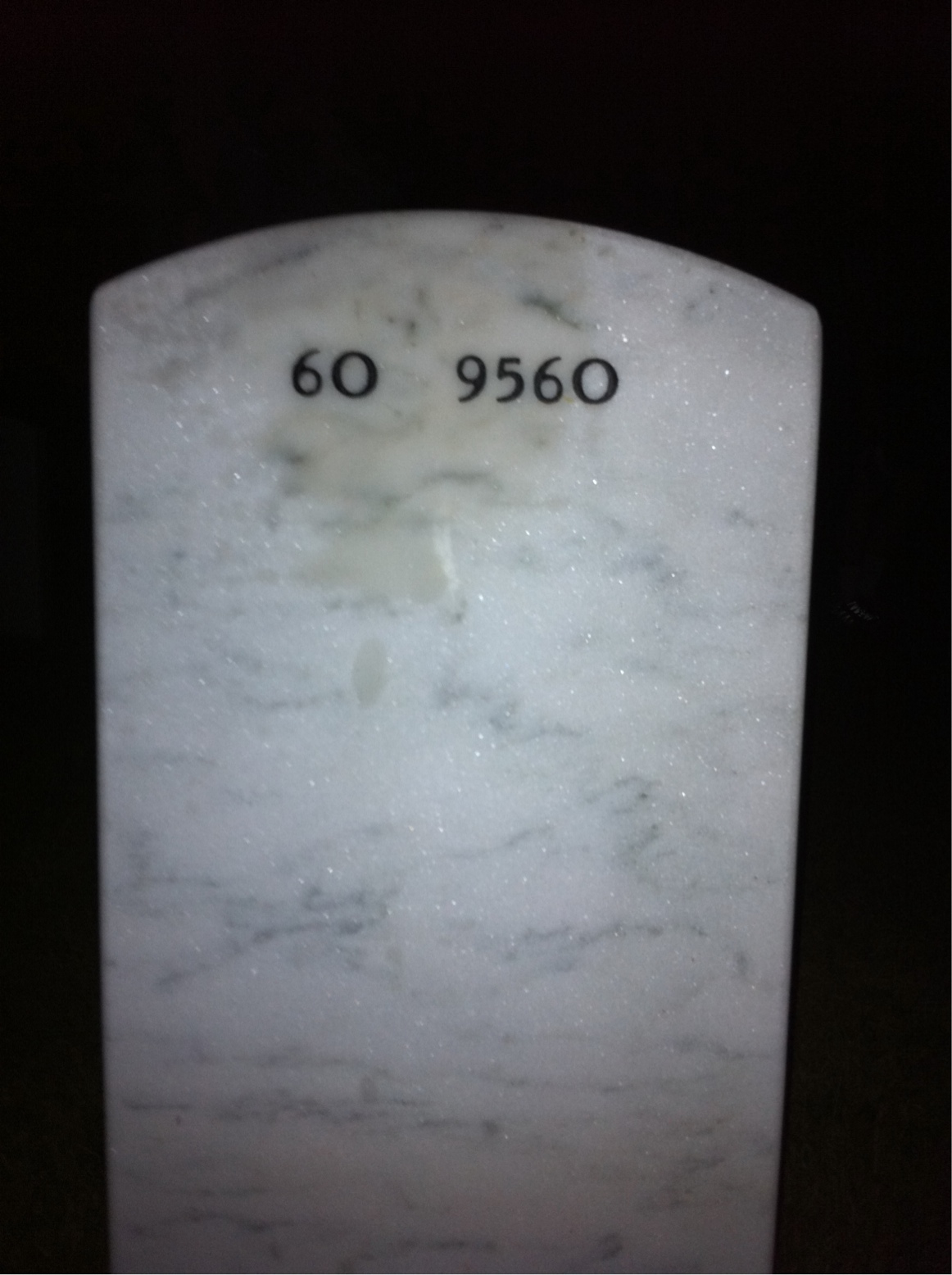 Back of headstone — Vincent Augustine Zizak