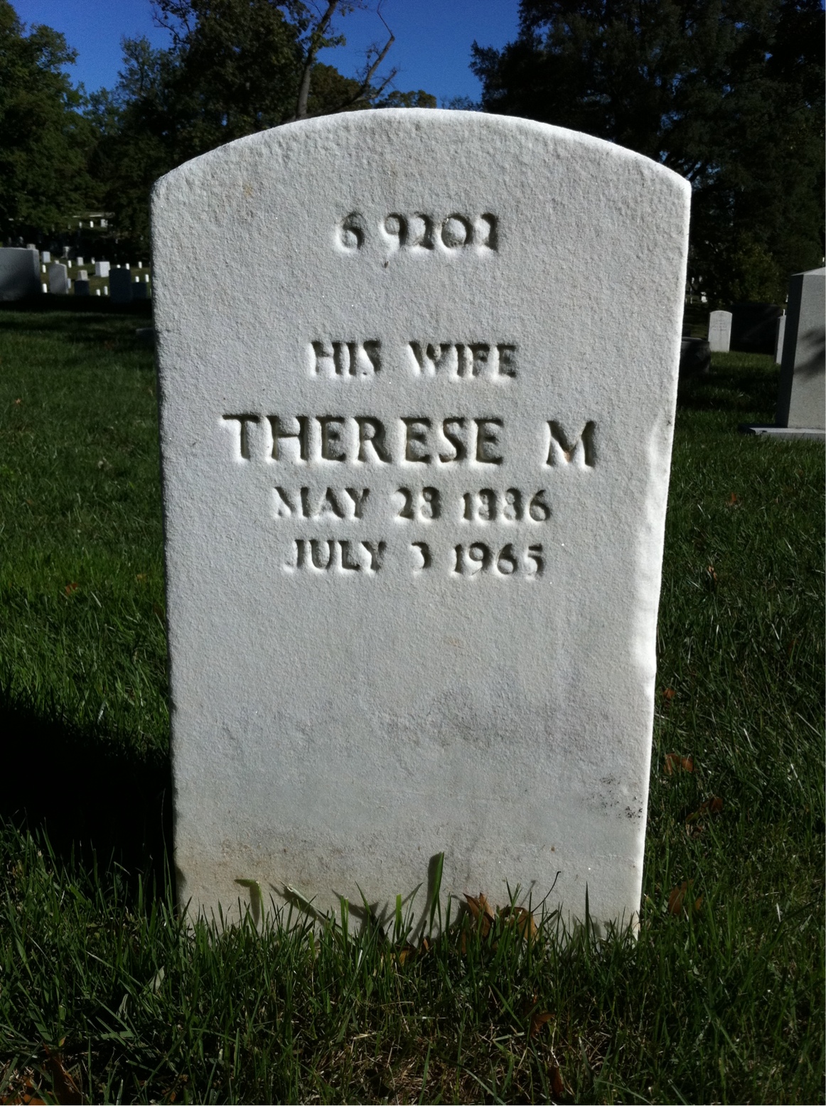 Back of headstone — Joseph Moreno