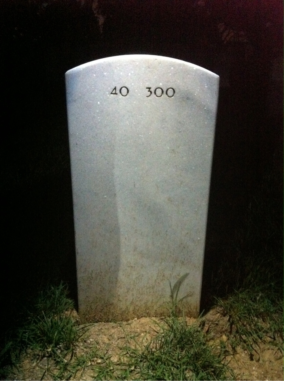 Back of headstone — Cornelius Charlton