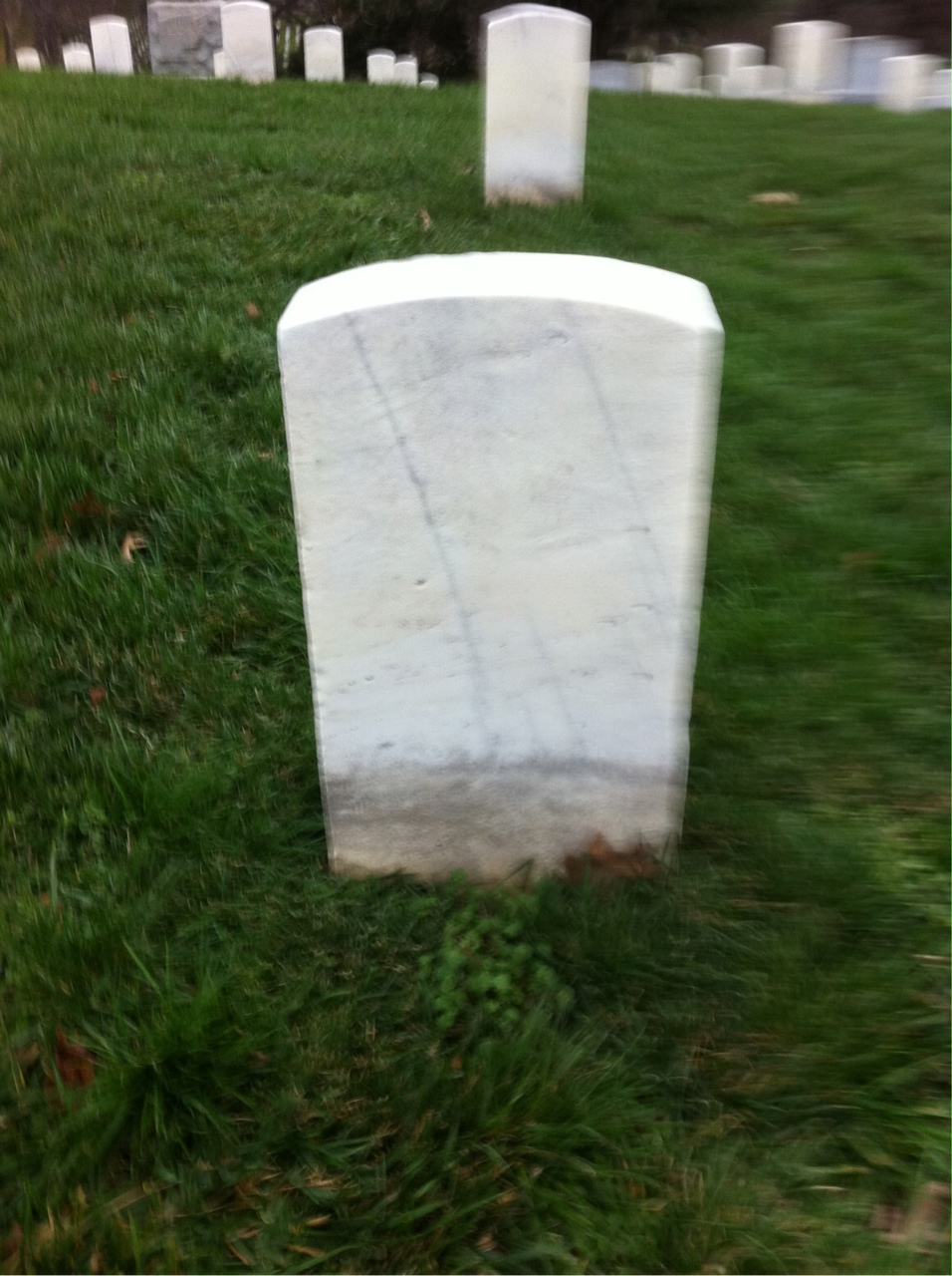 Back of headstone — Thomas Bozeman
