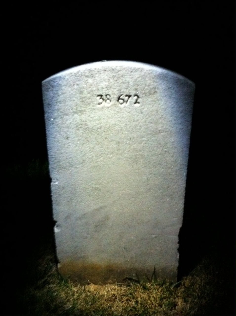 Back of headstone — William Ackert