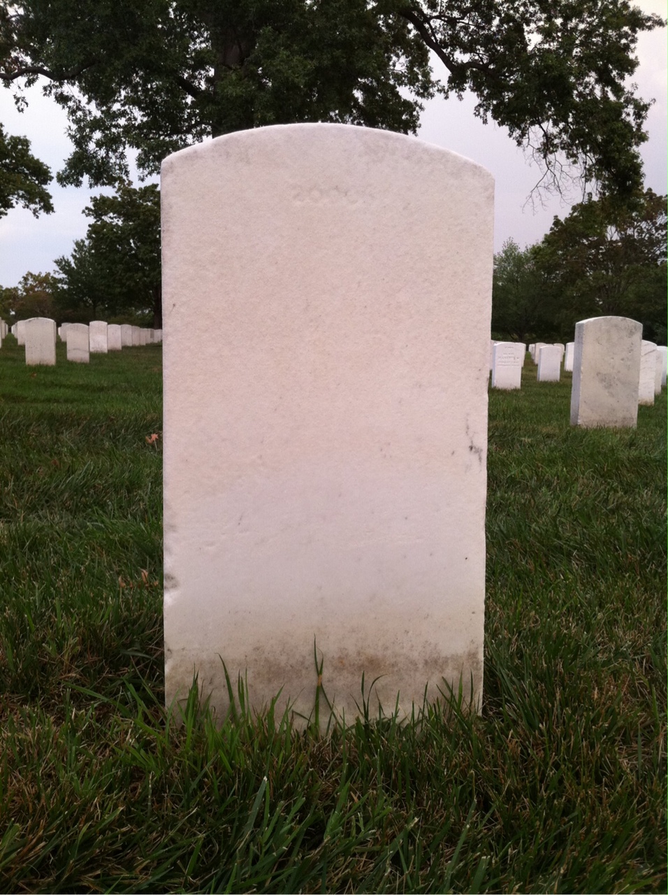 Back of headstone — Paul Balderson