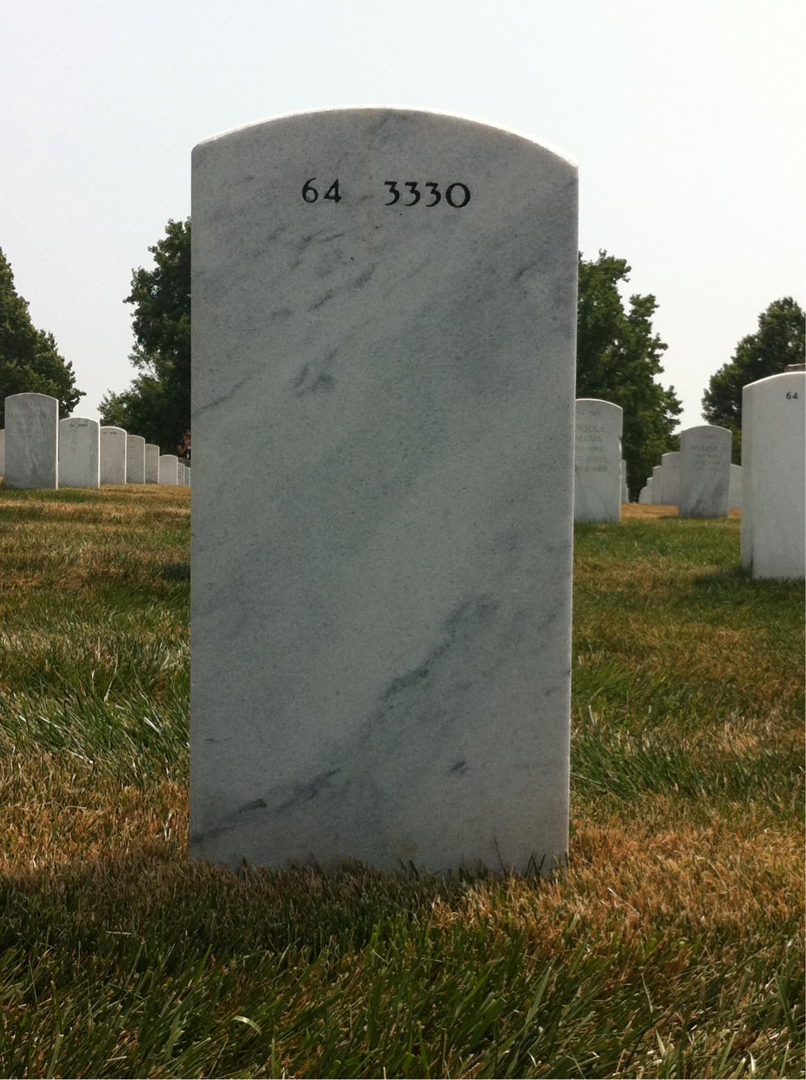 Back of headstone — William Holley