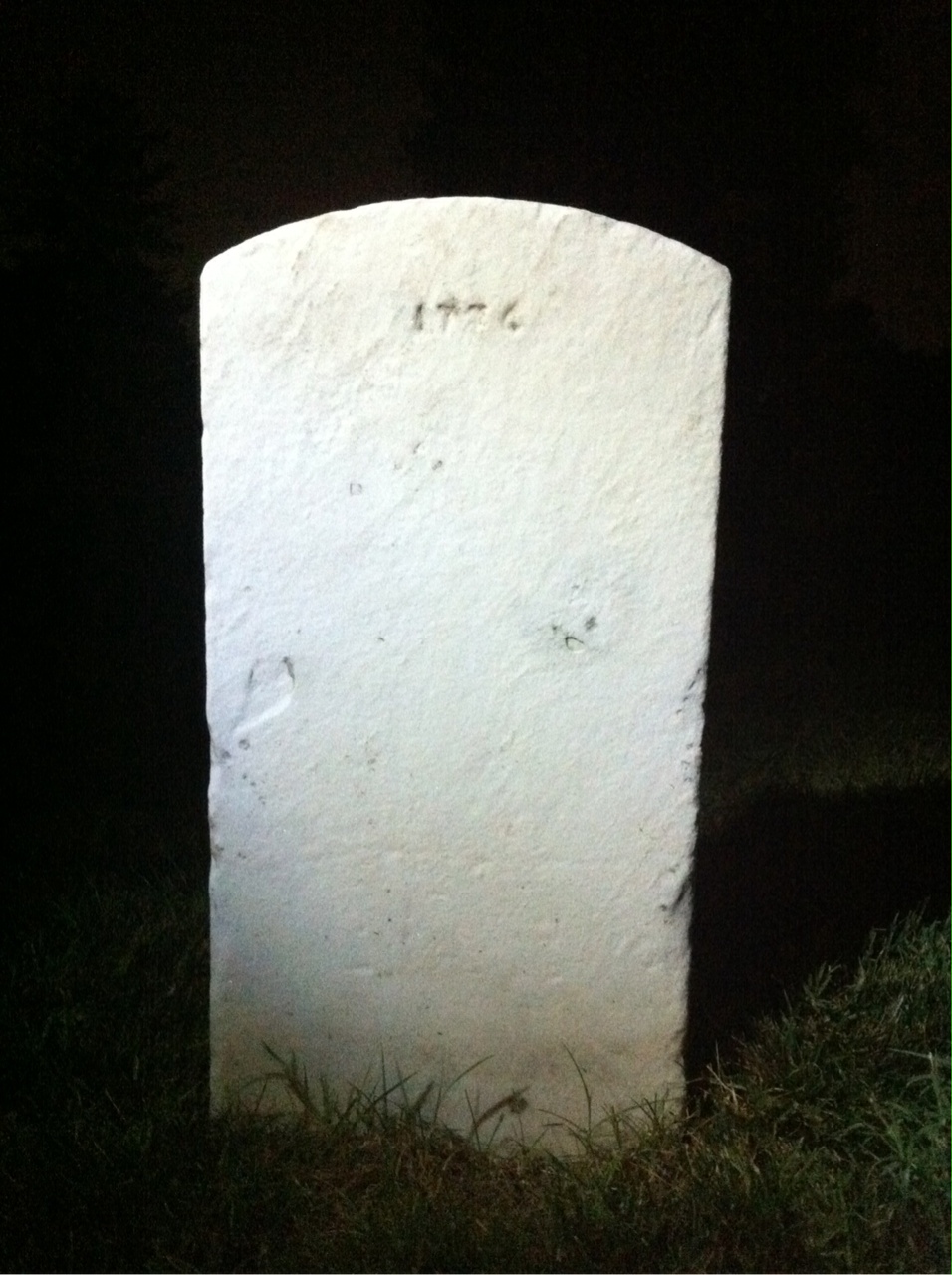 Back of headstone — Dwight Muckley