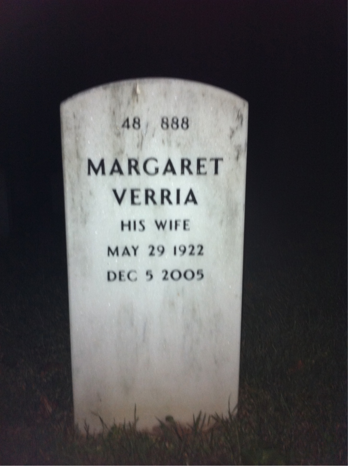 Back of headstone — Donald Gilman