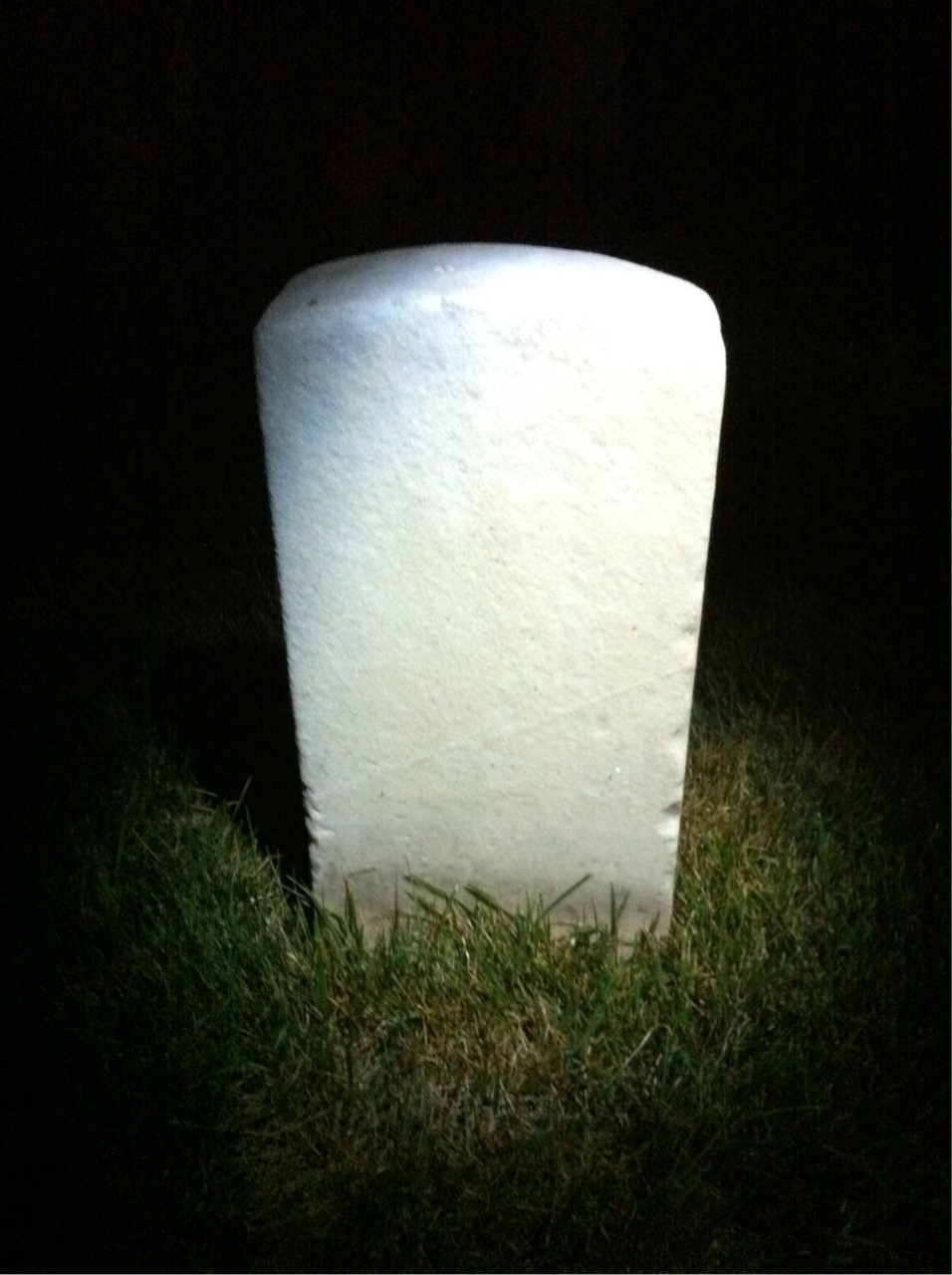 Back of headstone — Asa Bohannon