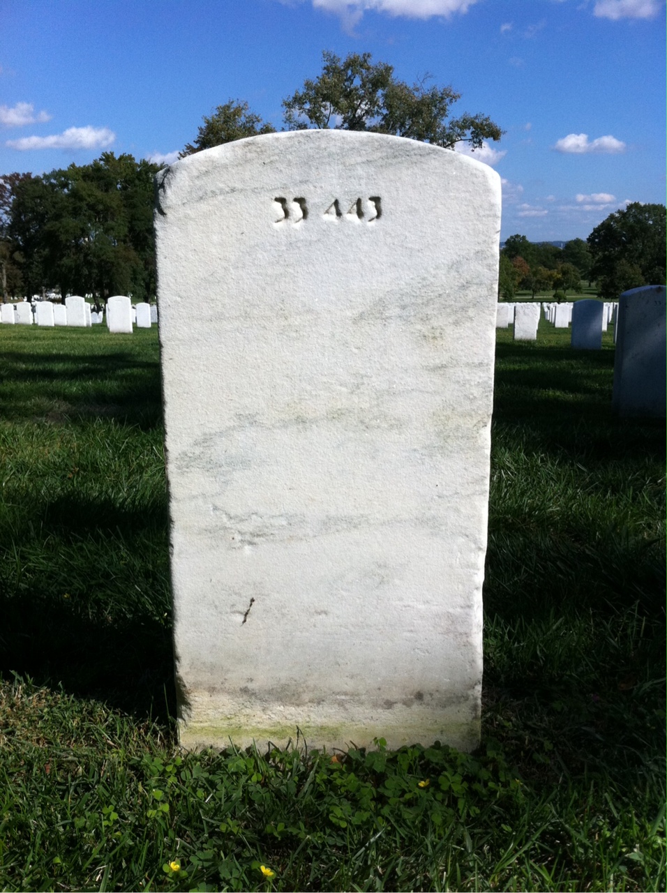 Back of headstone — Barbara Anderson