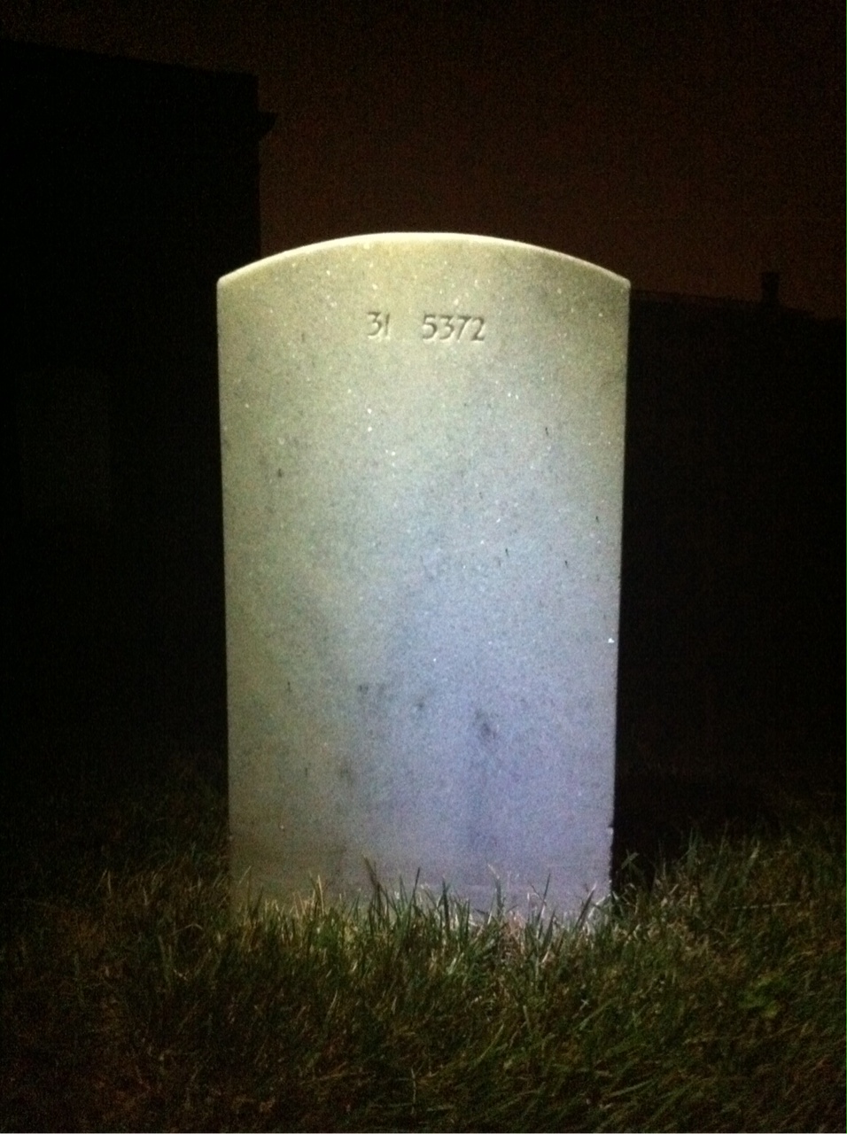 Back of headstone — Cliff Munns
