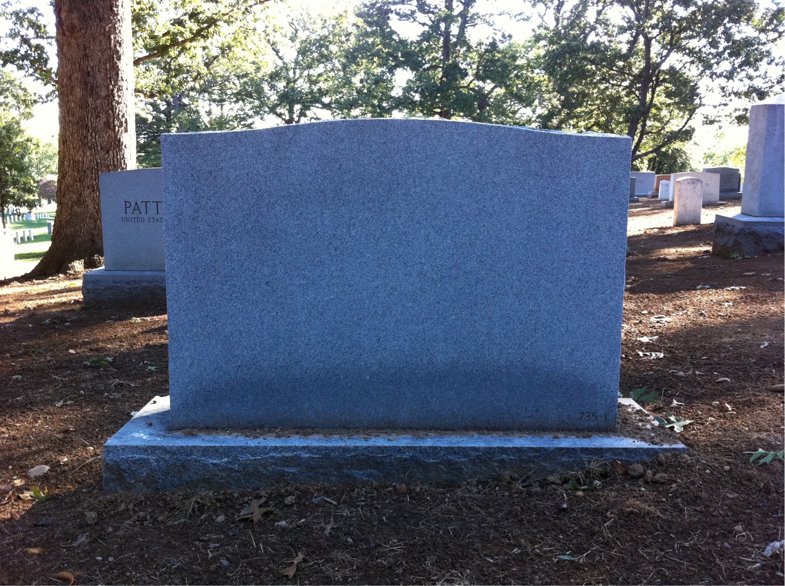 Back of headstone — Donald Musselwhite