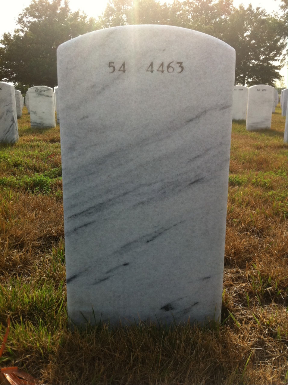 Back of headstone — William Mcnulty