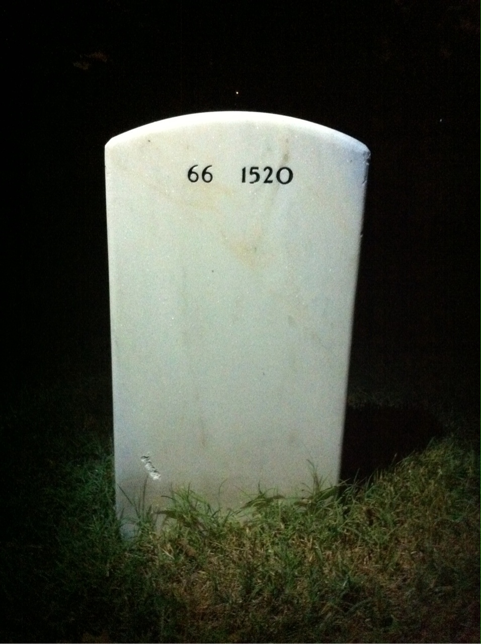 Back of headstone — Robert Anderson