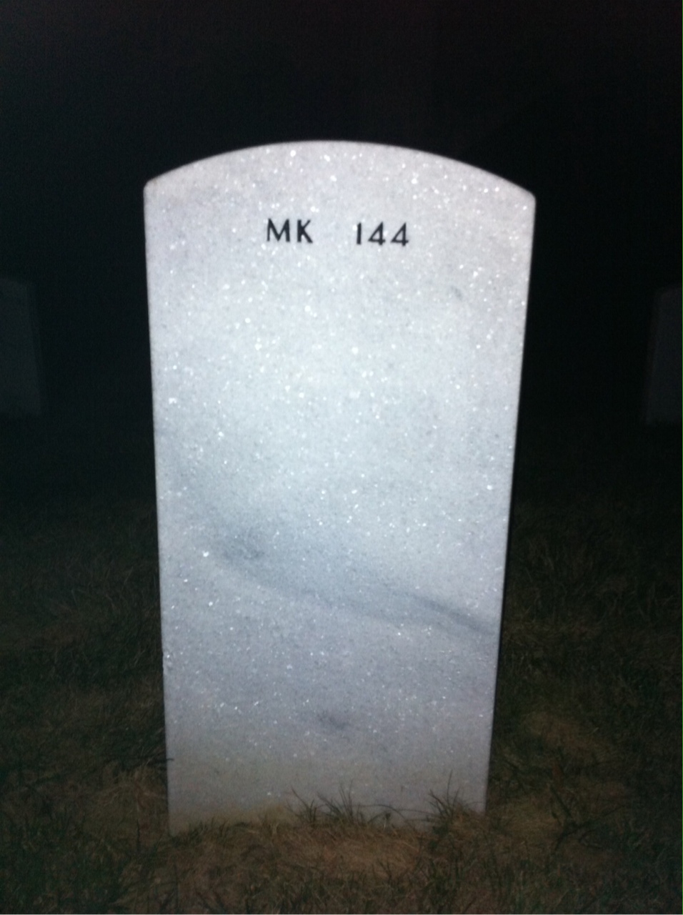 Back of headstone — Gerald Crosson