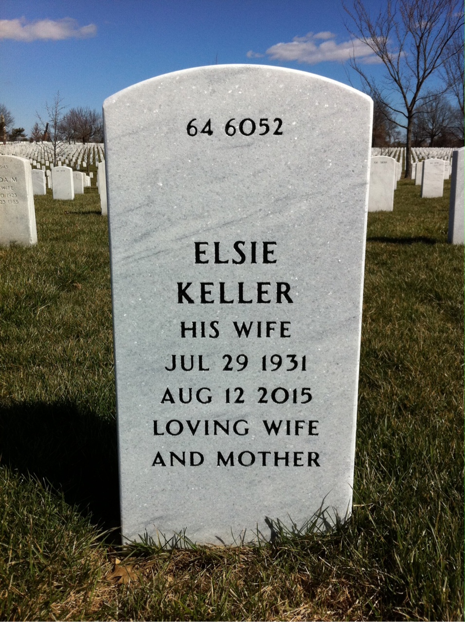 Back of headstone — Harley Shaver