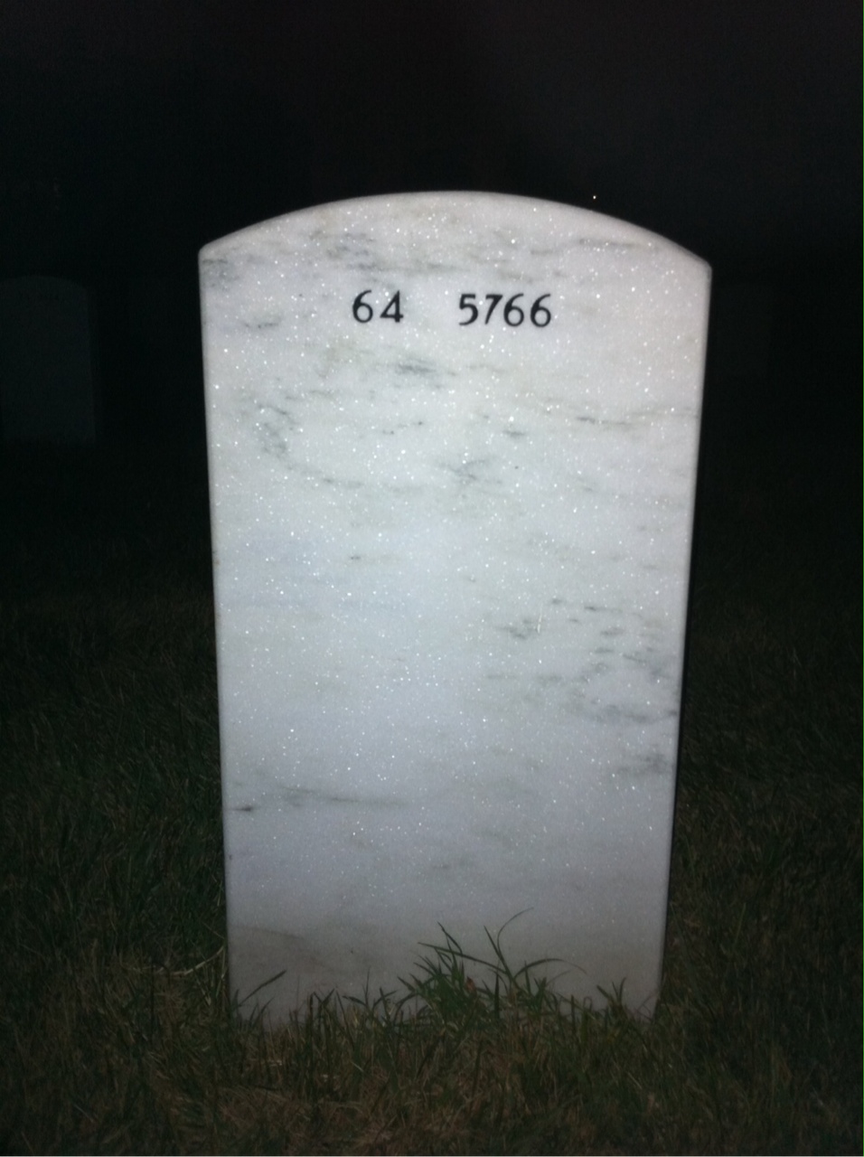 Back of headstone — John Morrison