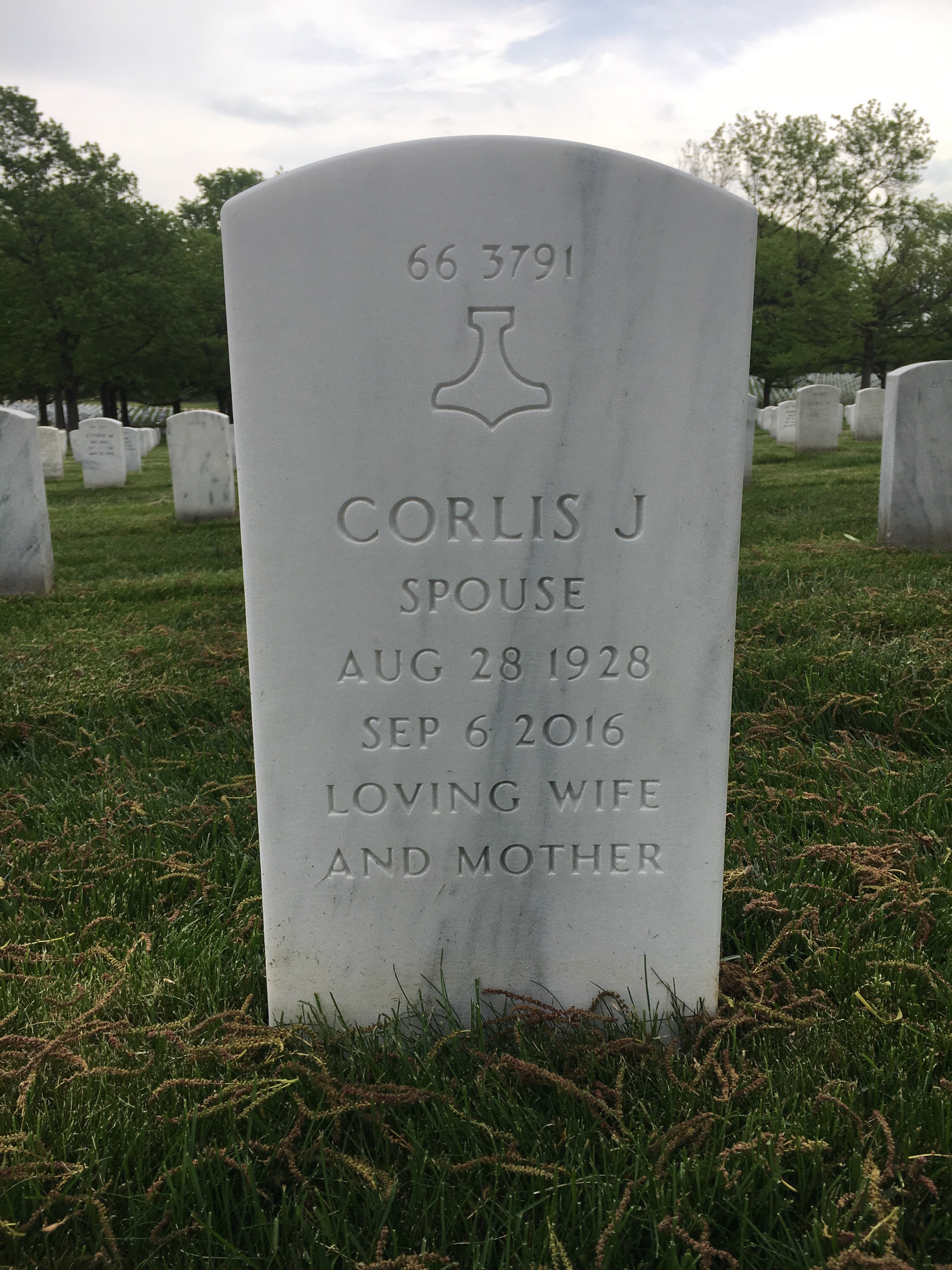 Back of headstone — Eugene Girman