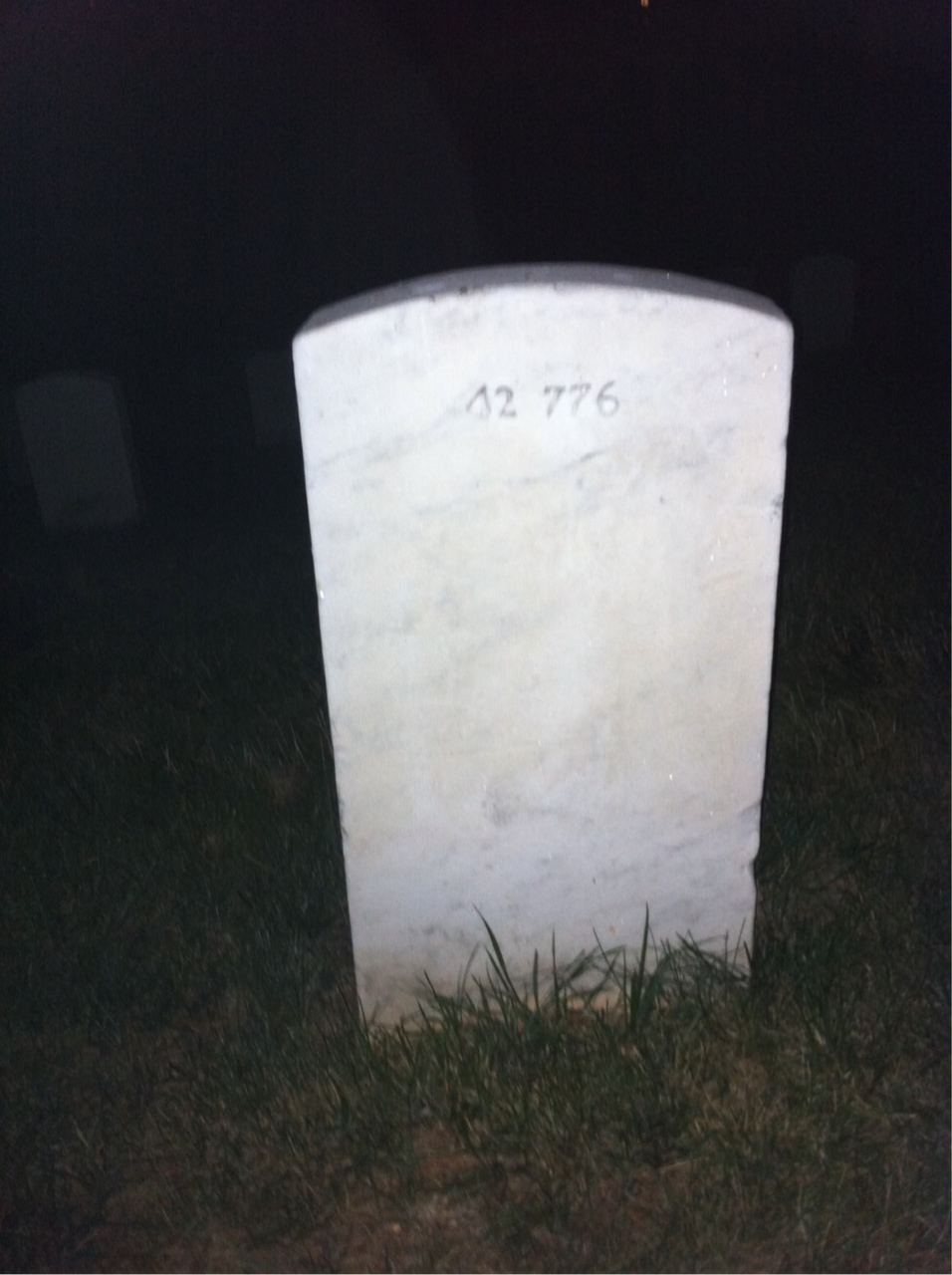 Back of headstone — Dorothy Anthonson