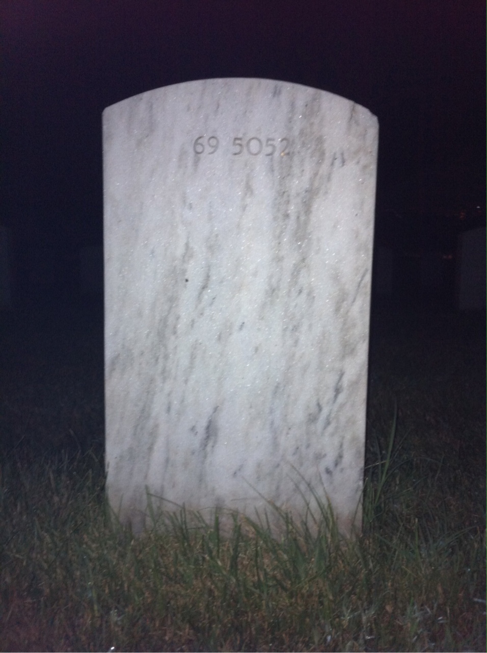Back of headstone — Robert Mulieri