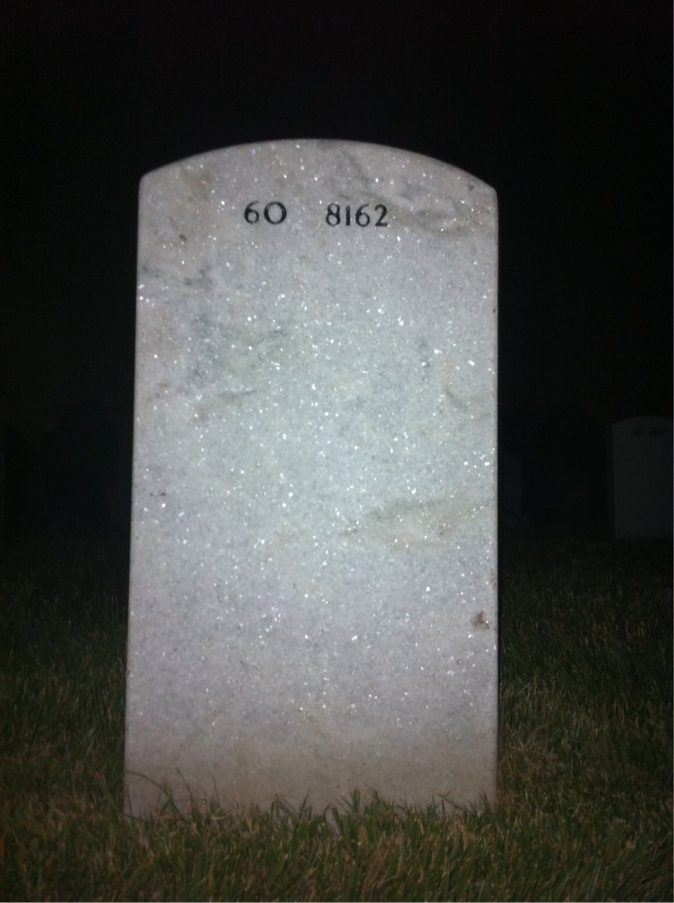 Back of headstone — Reginald White