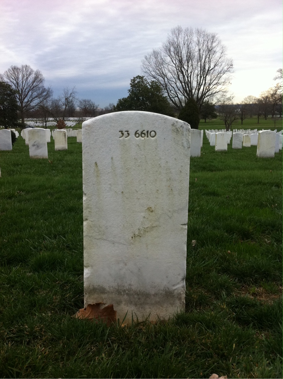 Back of headstone — Anne Bottiger