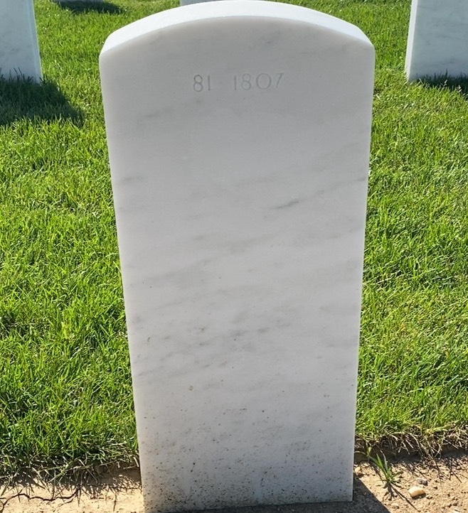 Back of headstone — Robert Montgomery
