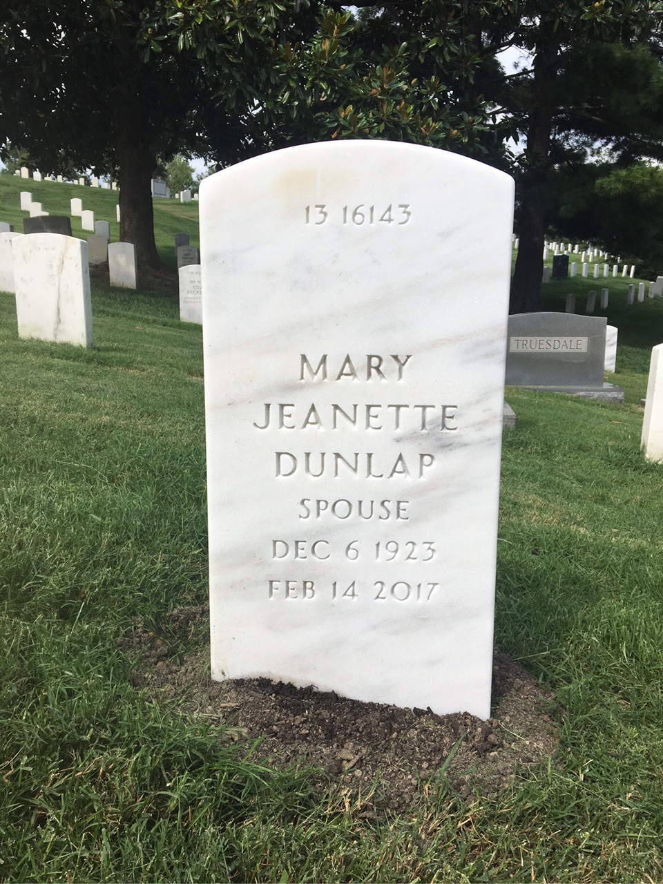 Back of headstone — Charles E Campbell