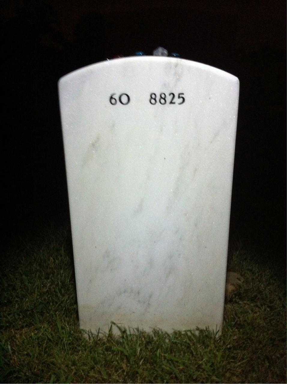 Back of headstone — John Dawley