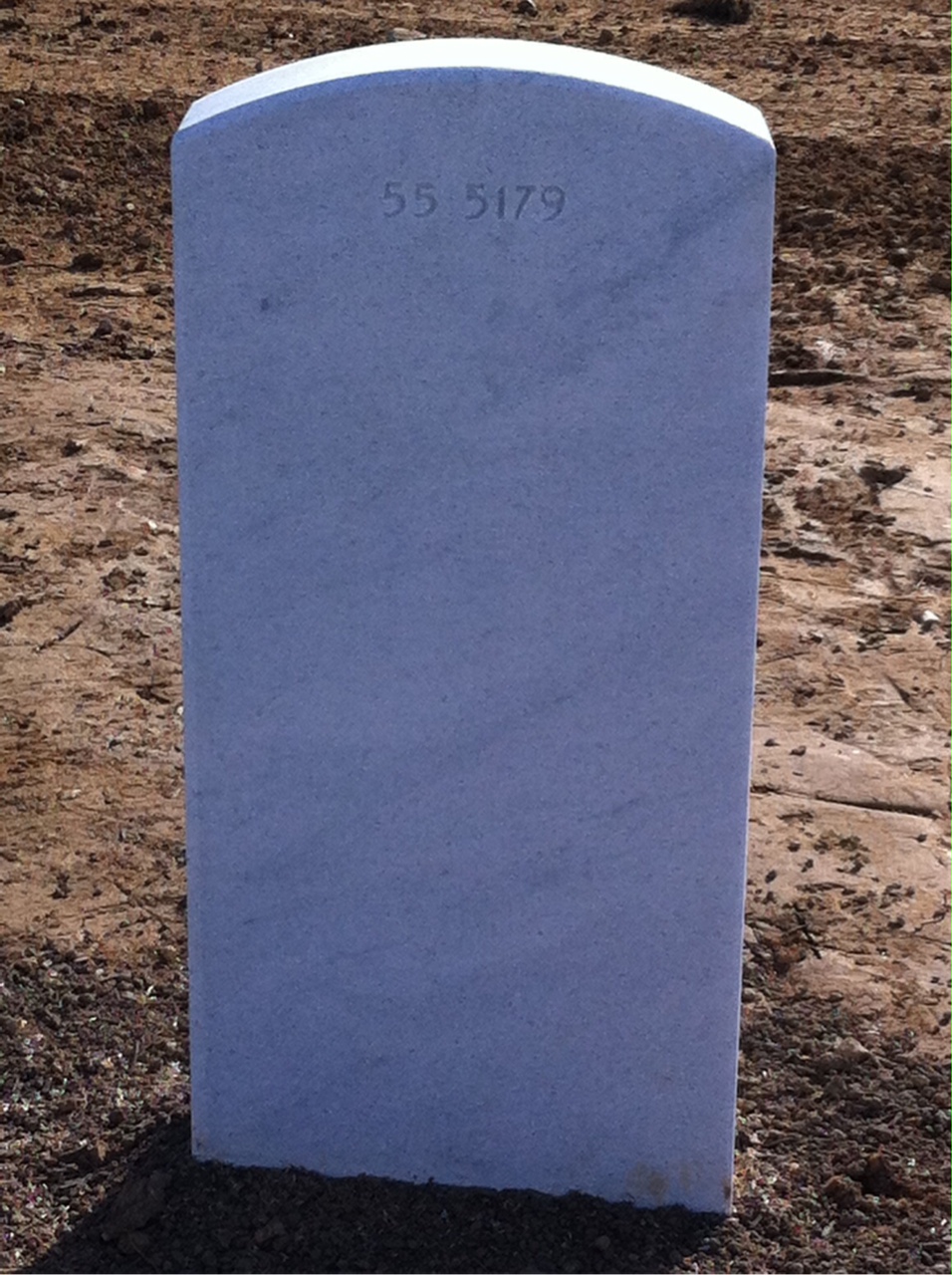 Back of headstone — Walter Anderson Gunn