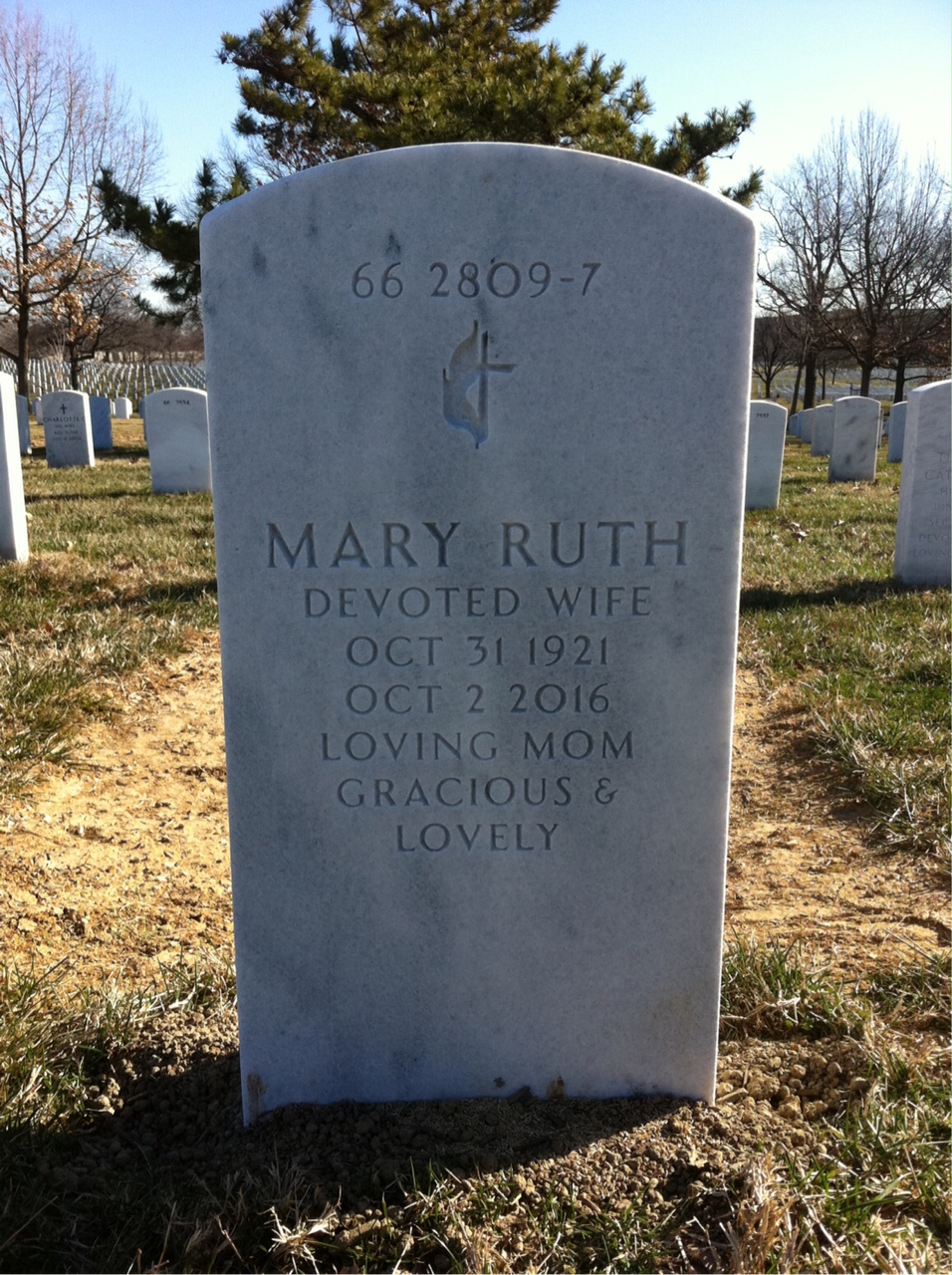 Back of headstone — William Cruise