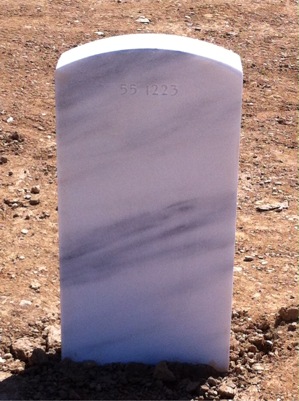 Back of headstone — Howard Charles Hanning