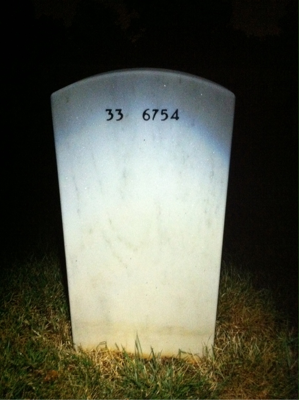 Back of headstone — Cornelius Healey
