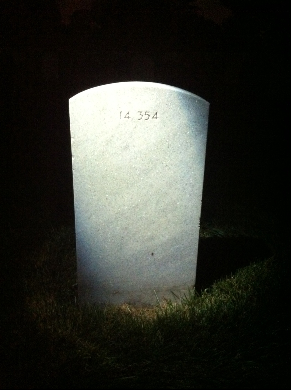 Back of headstone — Mabel Morgan