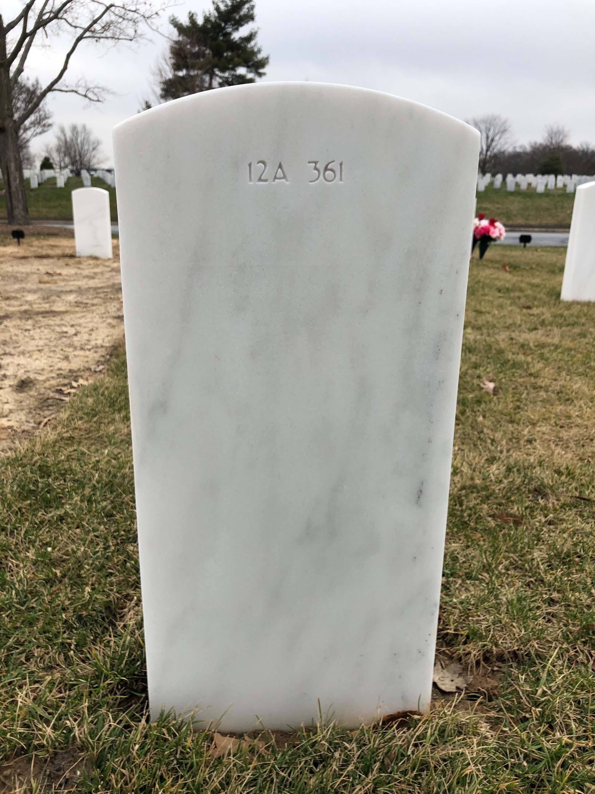 Back of headstone — Ronald Stephen Hadbavny