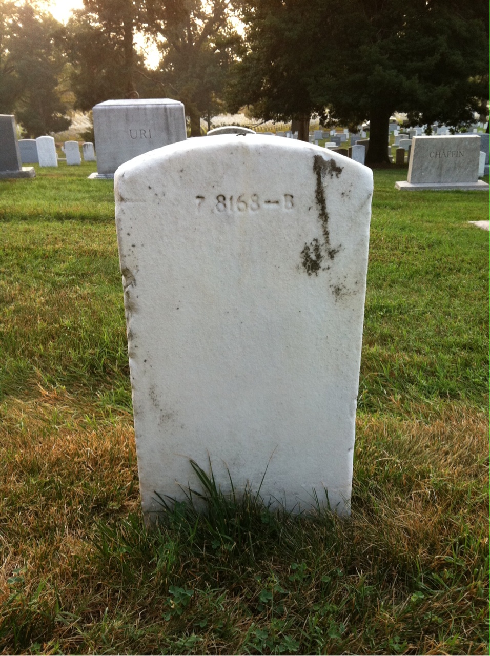 Back of headstone — Roy Atwood