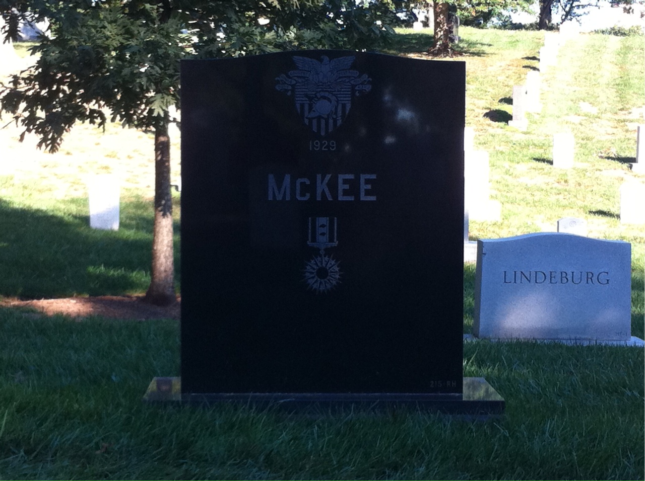Back of headstone — Gertrude Mckee