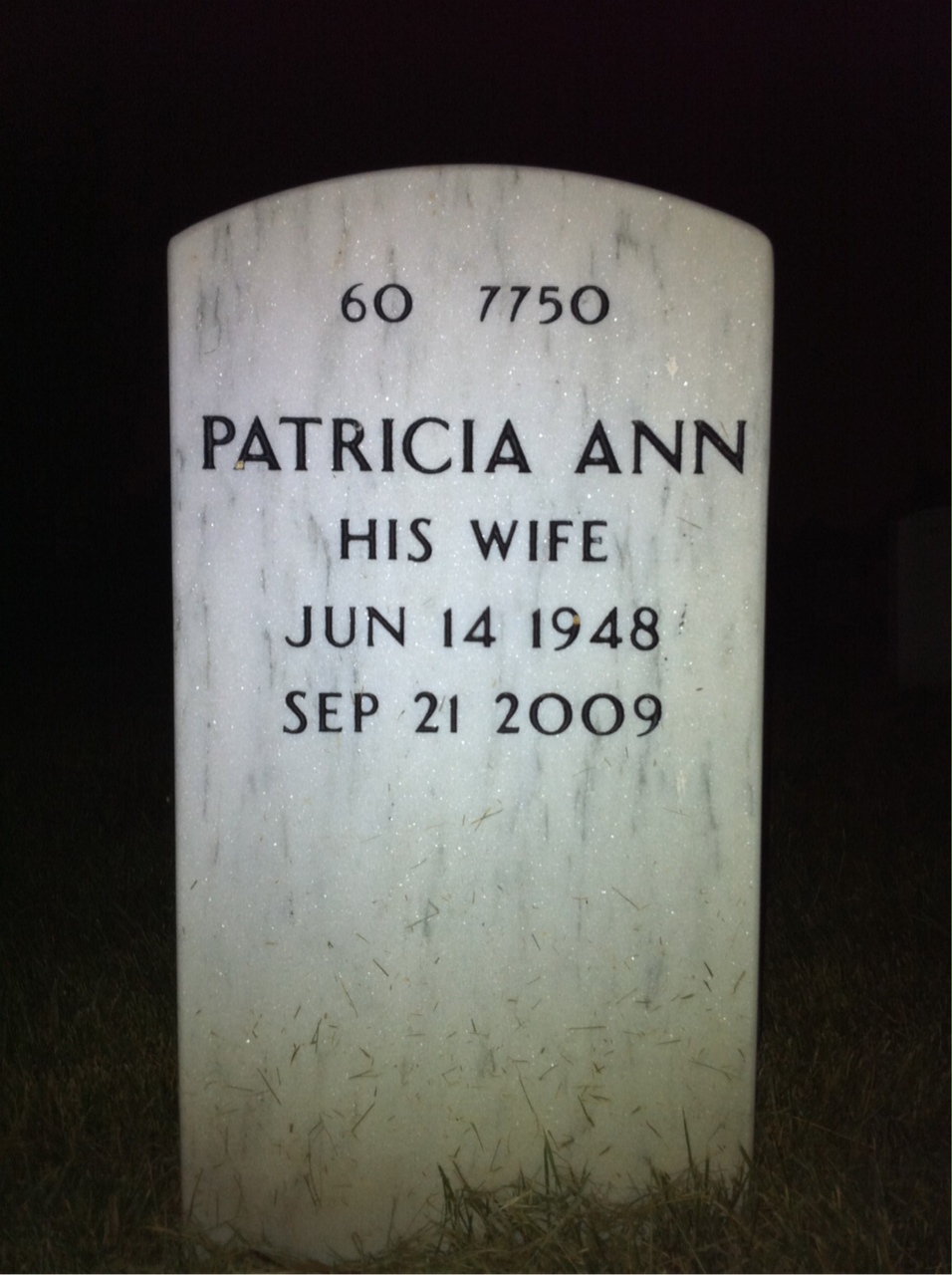 Back of headstone — David Stoltz