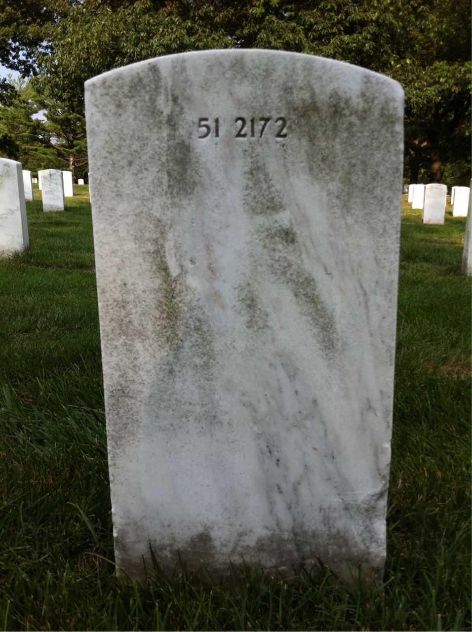Back of headstone — Debra Amacher
