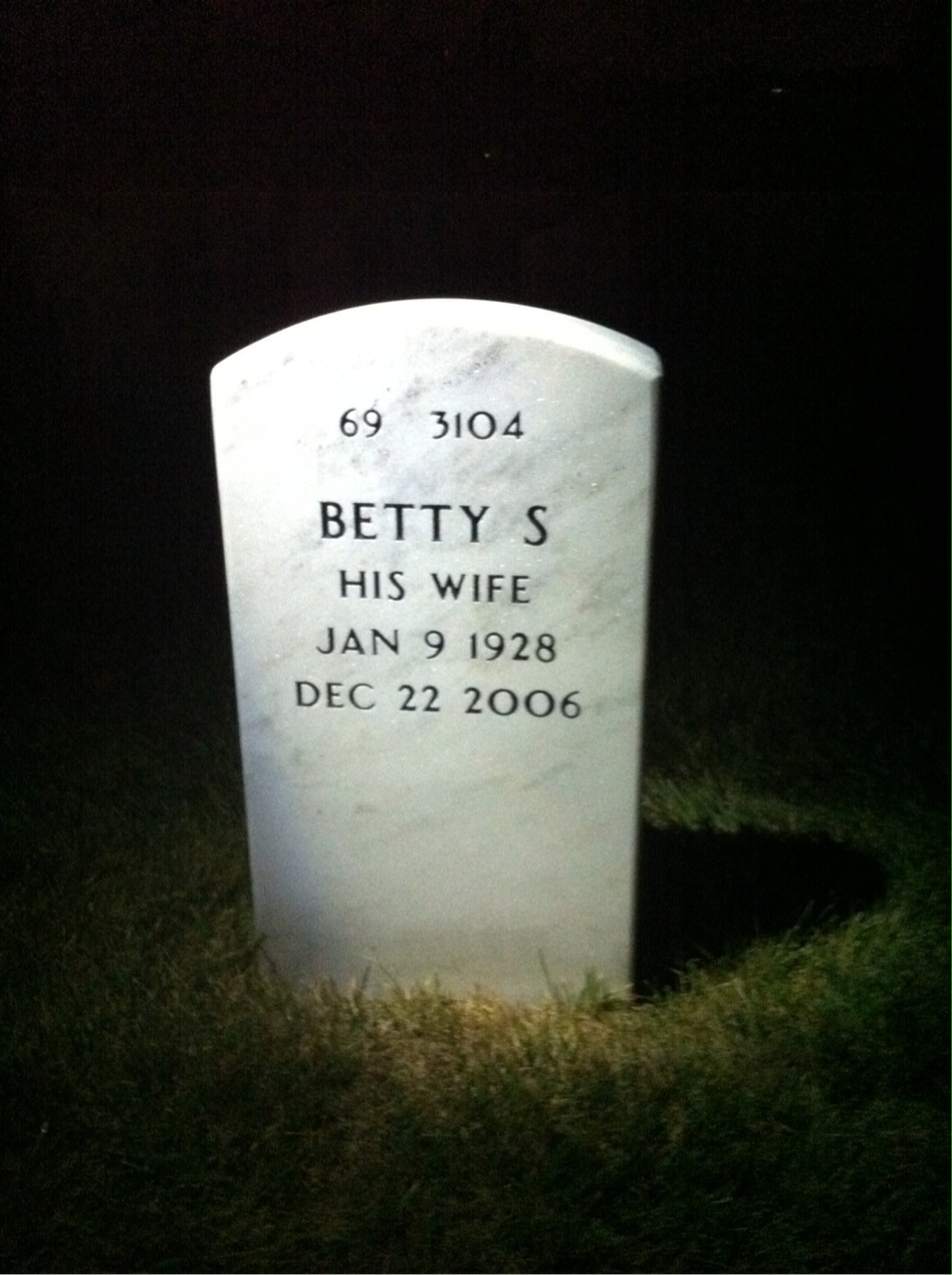 Back of headstone — John Boling