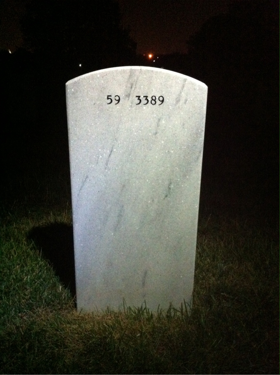 Back of headstone — Timothy Danko