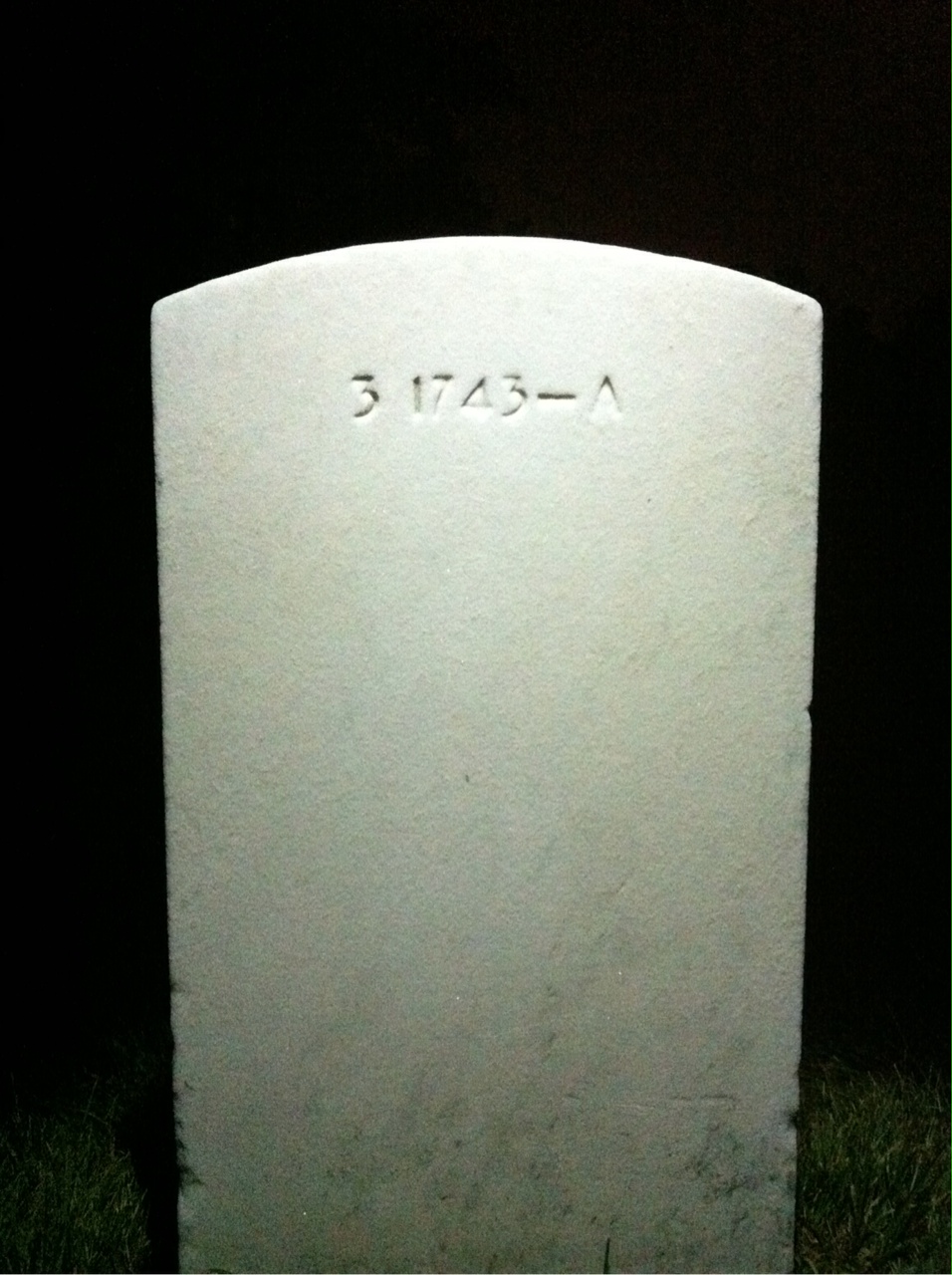 Back of headstone — Richard Morgan