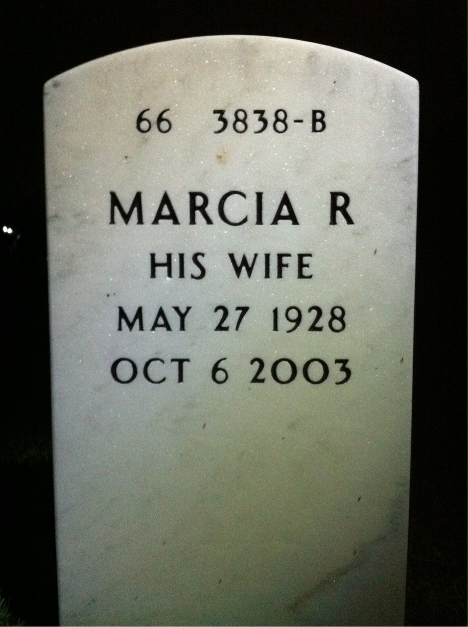 Back of headstone — Mathew Lehrhoff