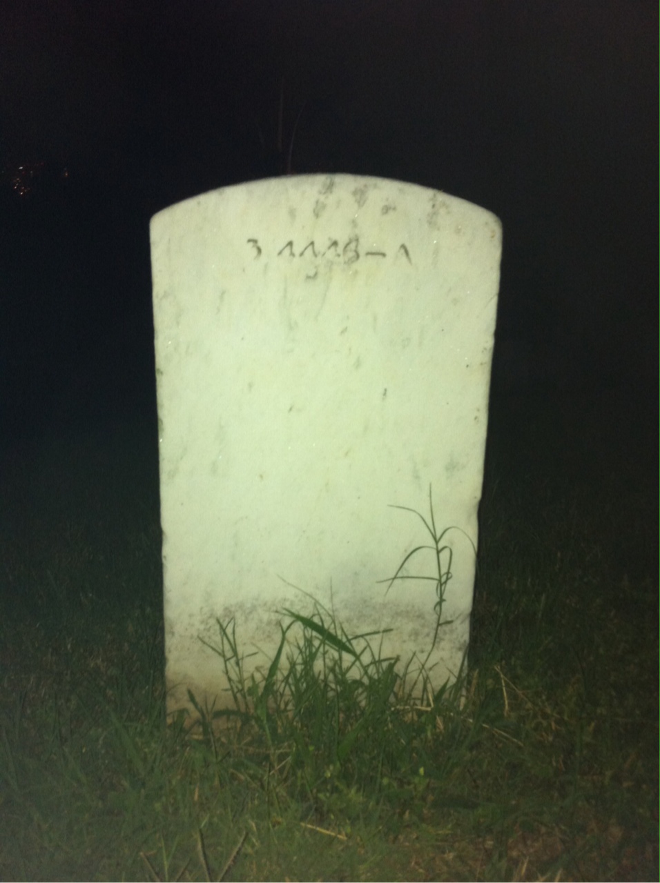 Back of headstone — Edward Blain