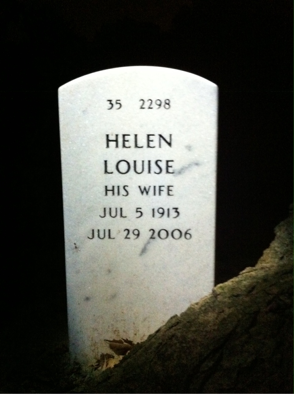Back of headstone — Solomon Dimond