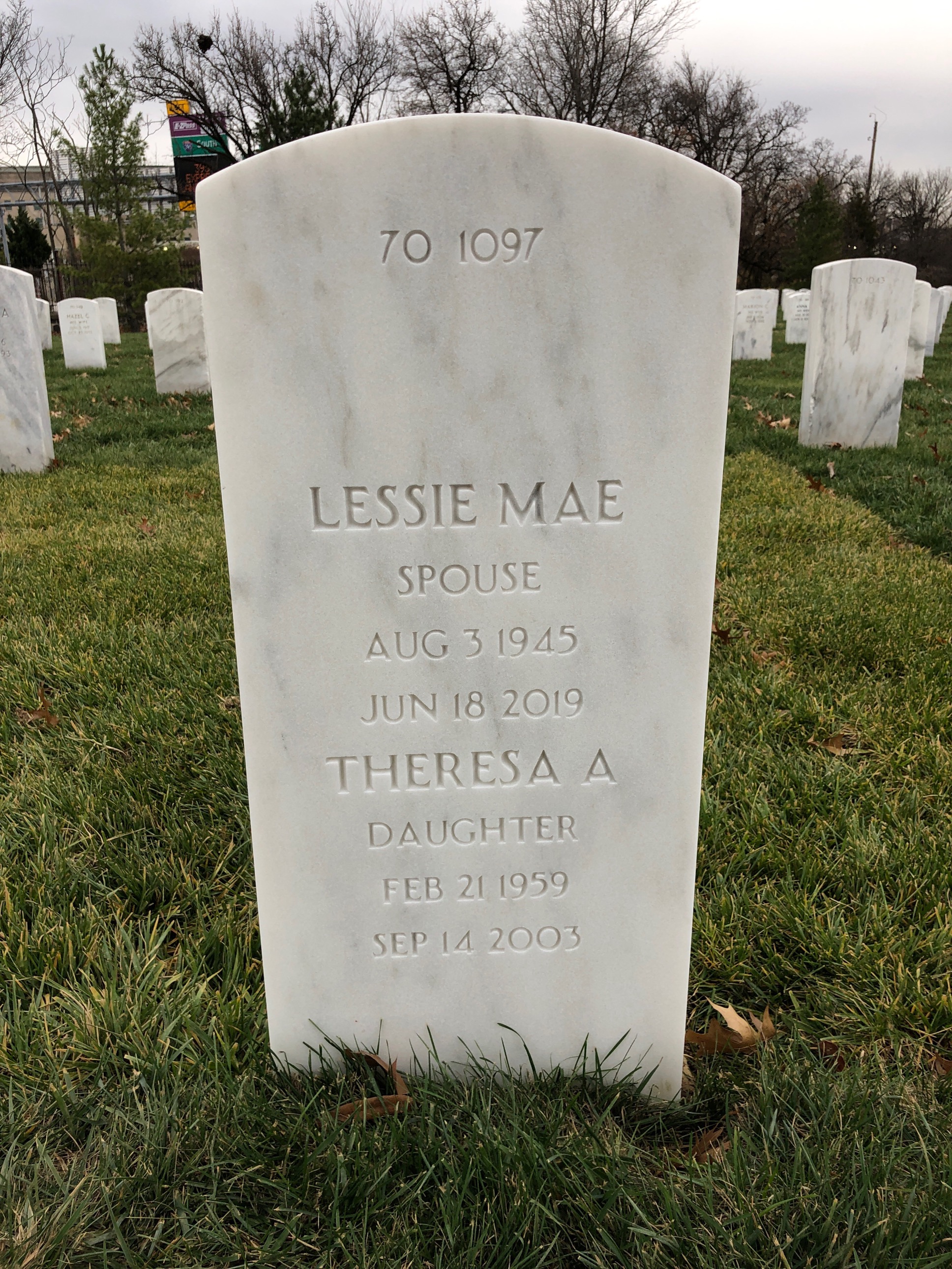 Back of headstone — Paul Coleman