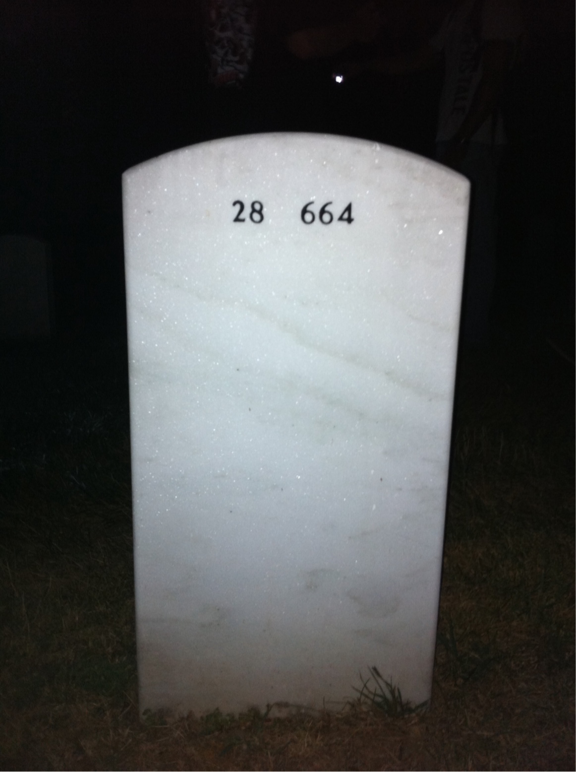 Back of headstone — Virginia Lockhart