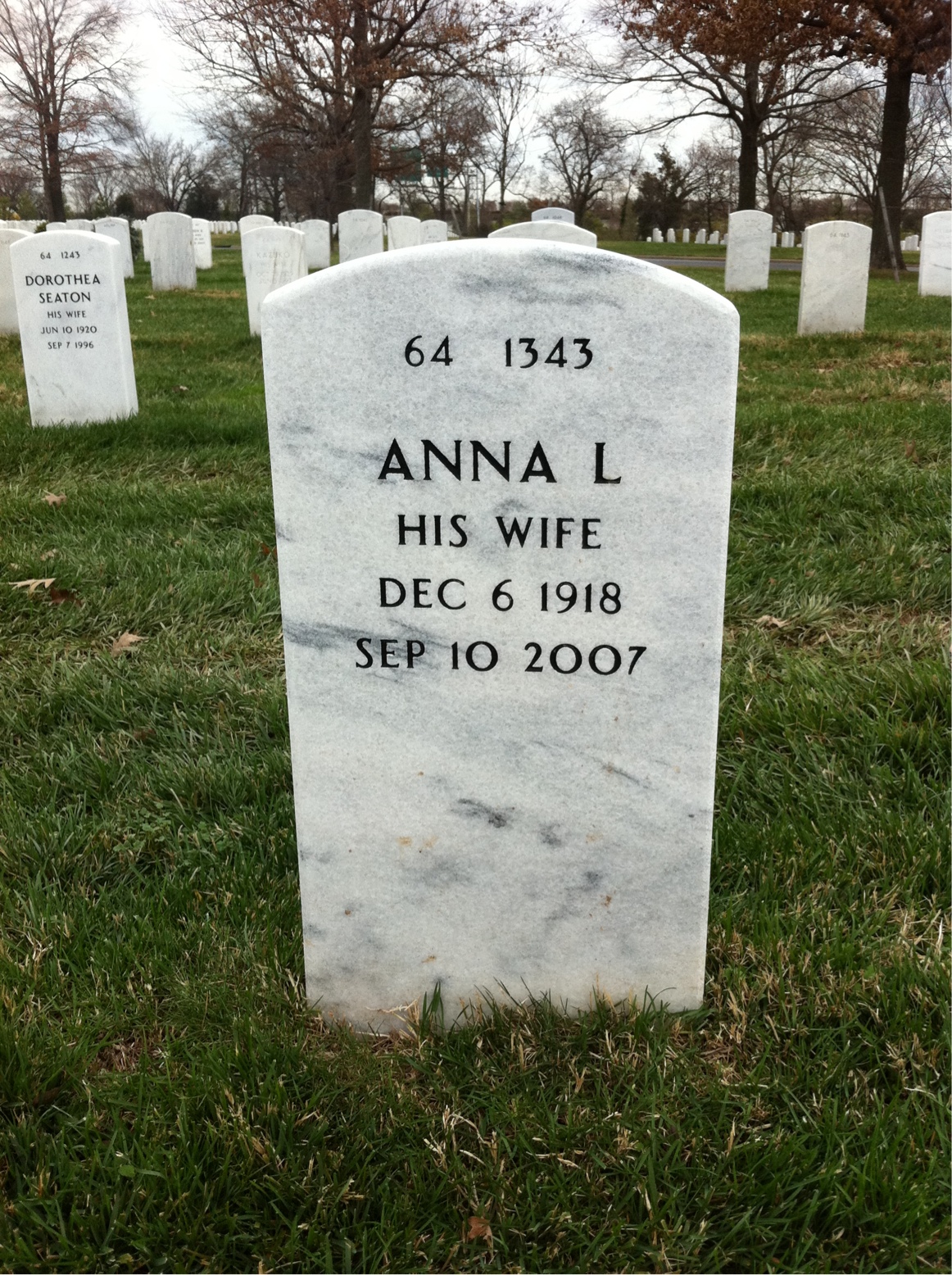 Back of headstone — Ellsworth Cundiff