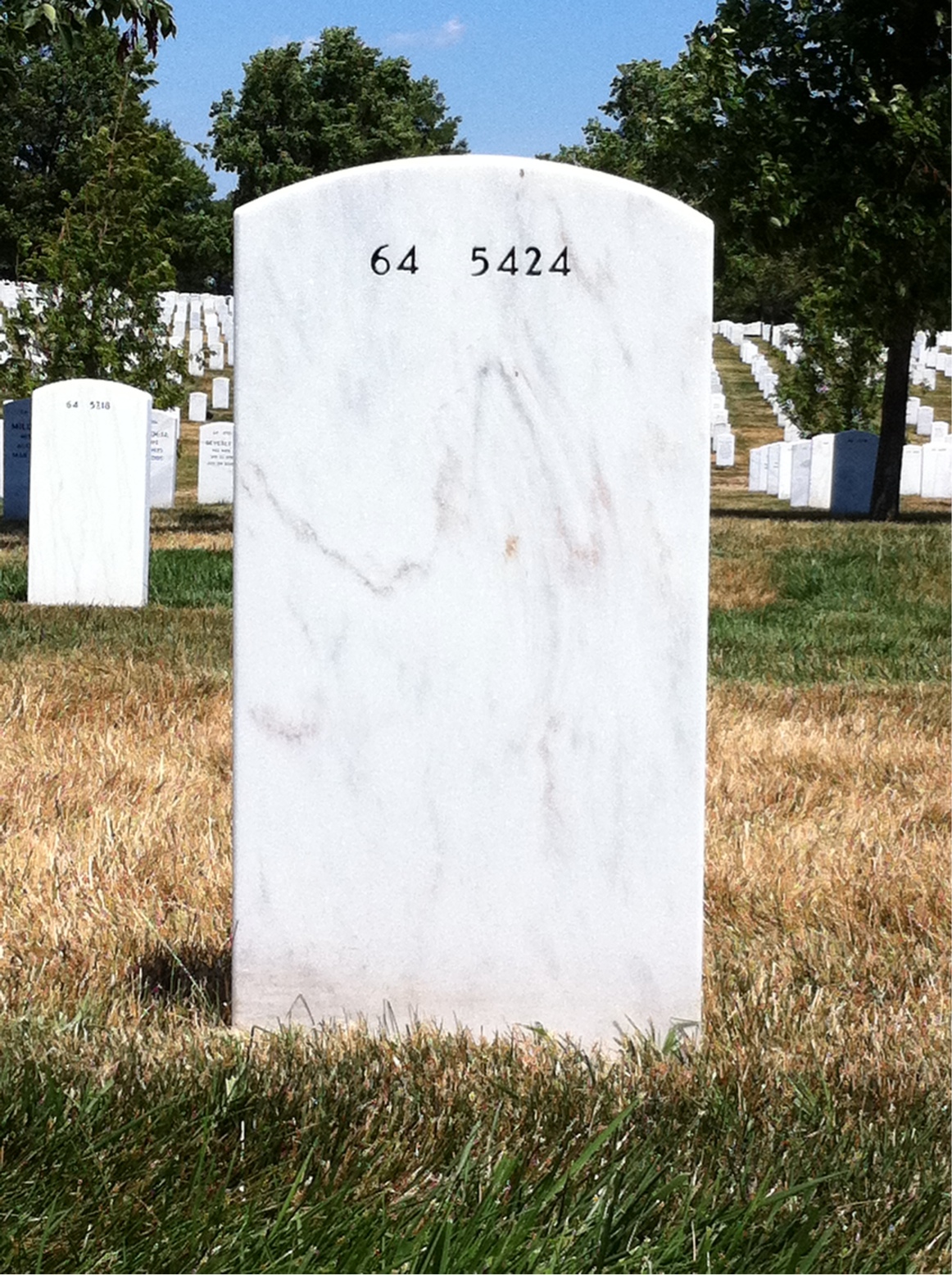 Back of headstone — Jack Leach