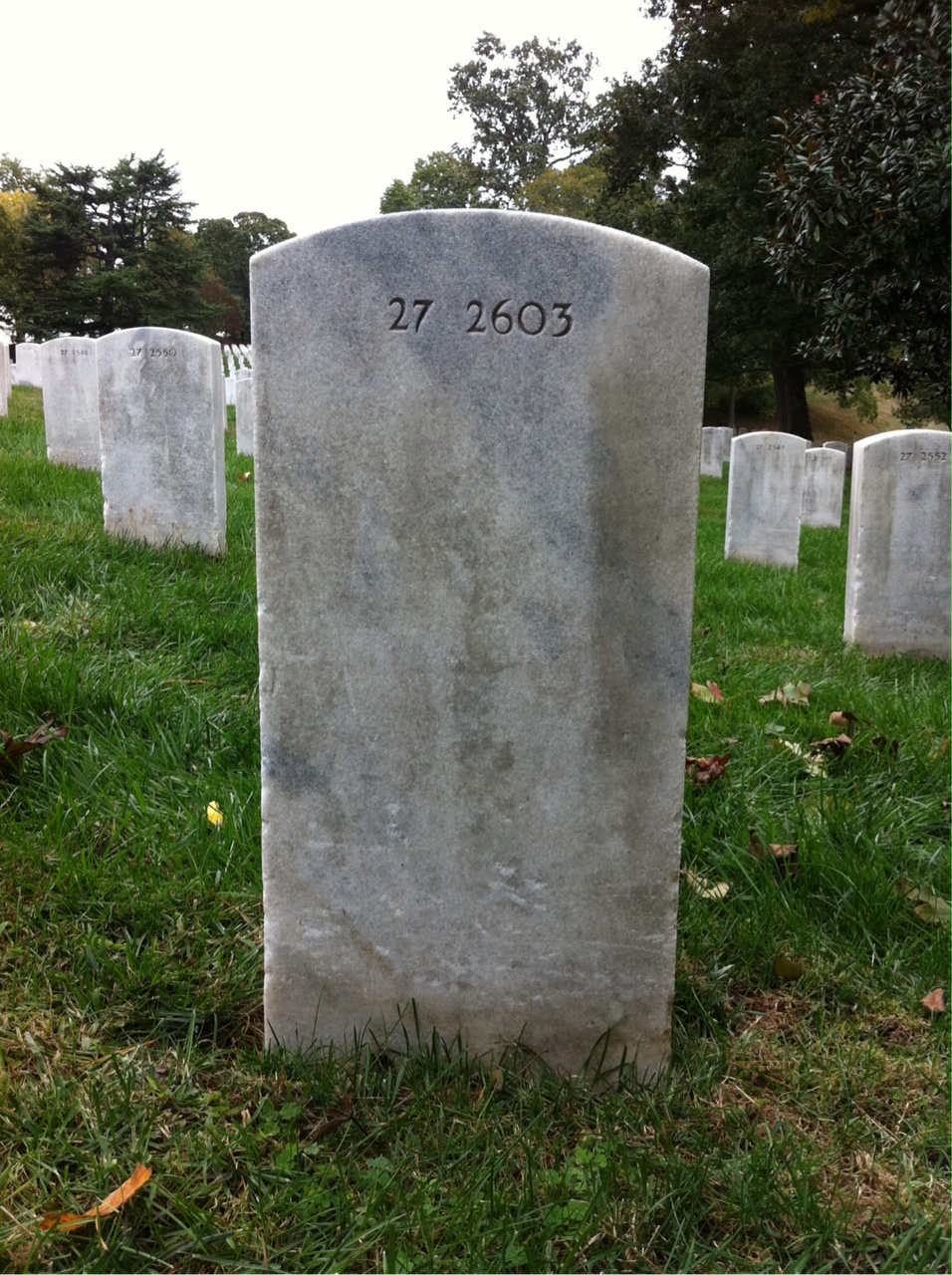 Back of headstone — Mary Mckall