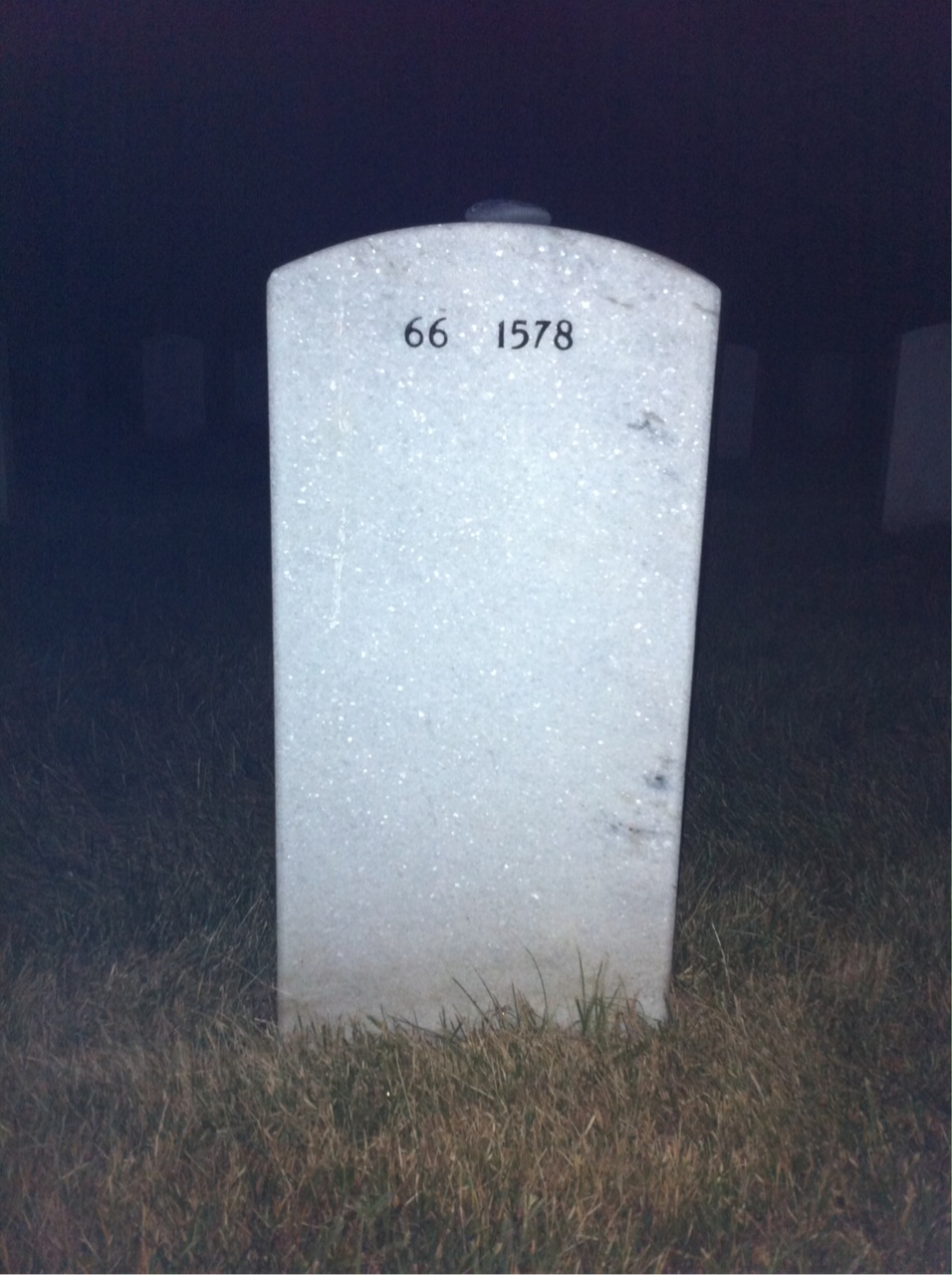 Back of headstone — Larry Spicer