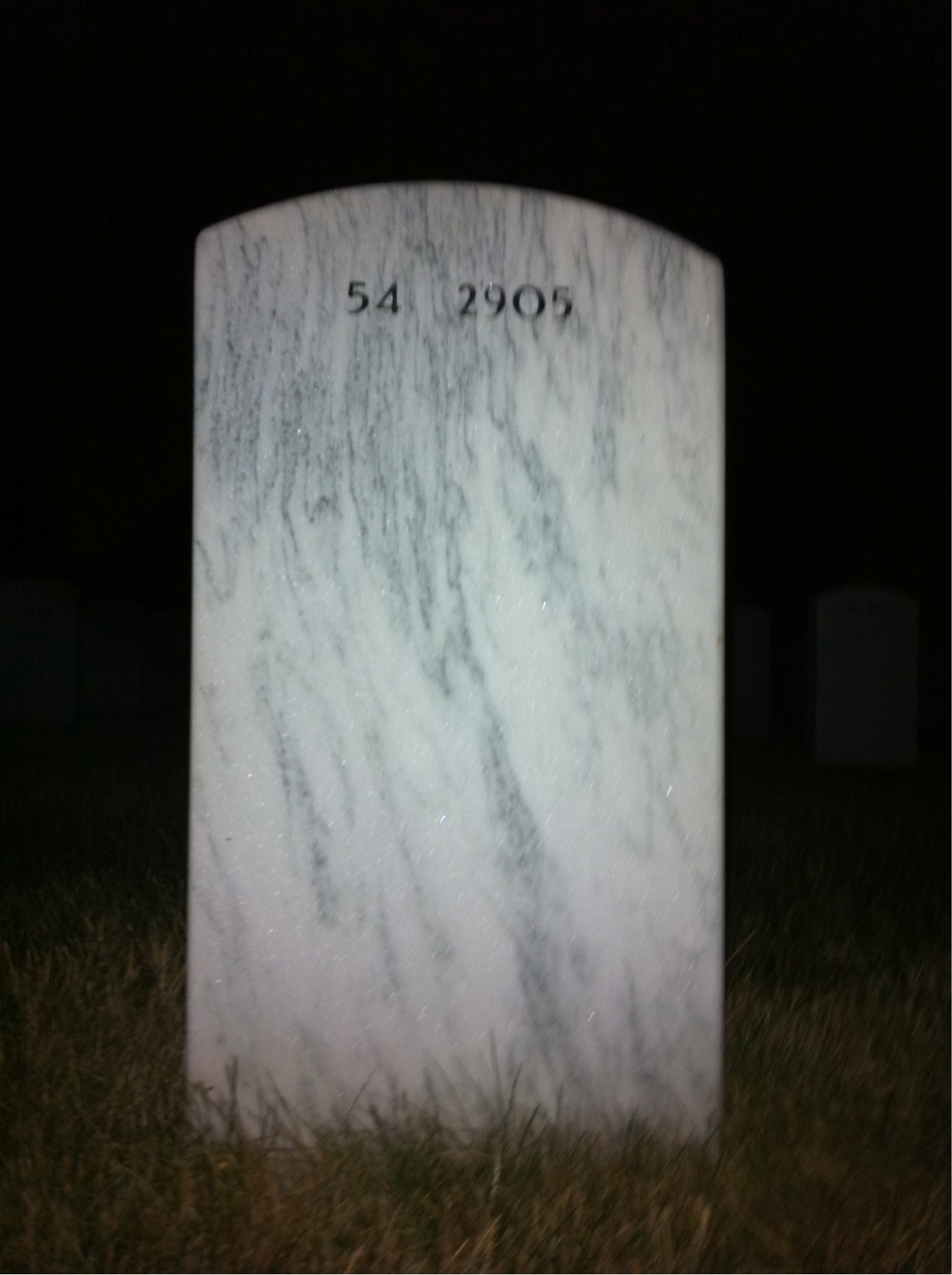 Back of headstone — Duane Kosmicki